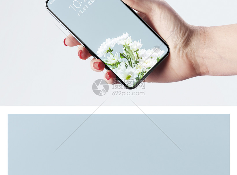 花艺留白背景手机壁纸模板素材 正版图片 摄图网
