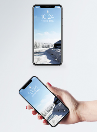 长白山雪景手机壁纸图片