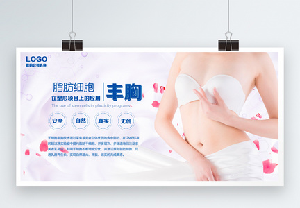 女性医疗丰胸展板图片