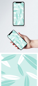 小清新叶子手机壁纸图片