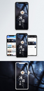 冰清玉洁手机海报配图图片