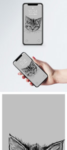 卡通小猫手机壁纸图片