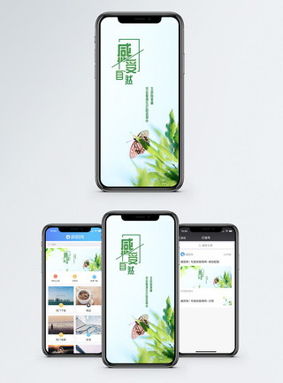 感受自然手机海报配图图片