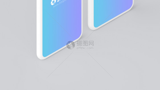 白色iPhoneX手机样机图片