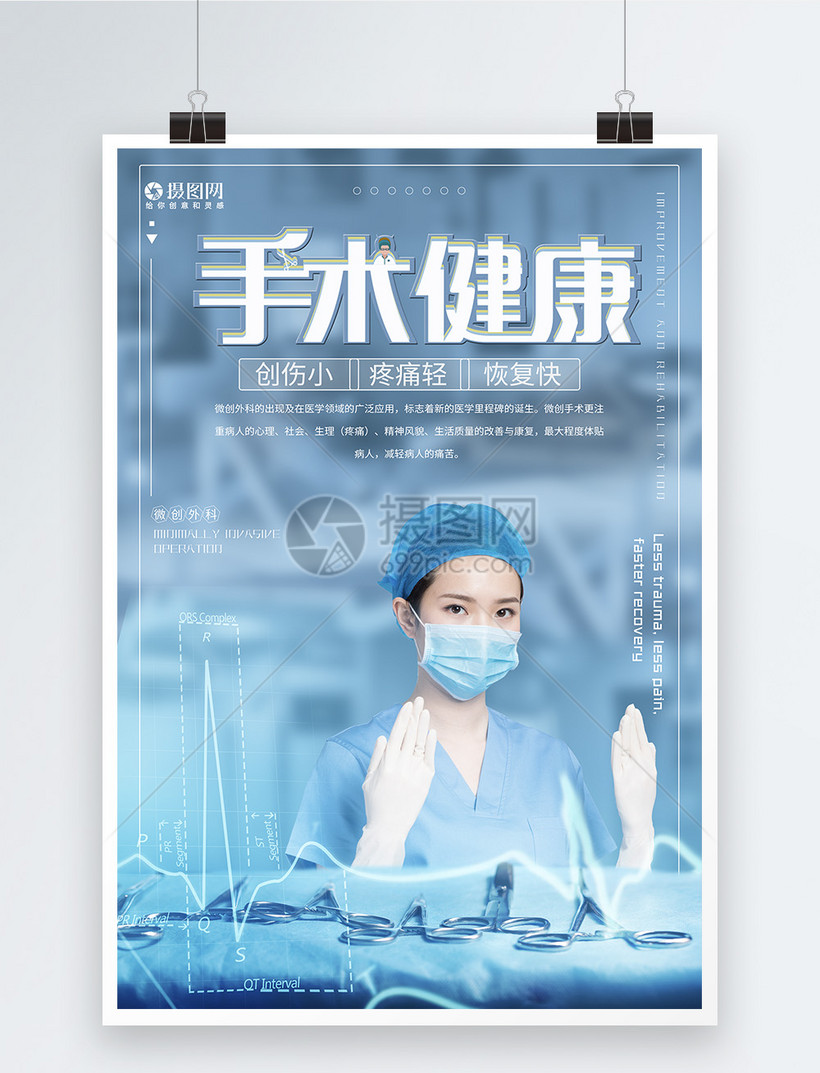 手术健康医疗海报