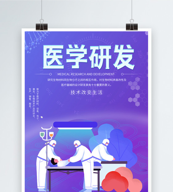 医学研发海报