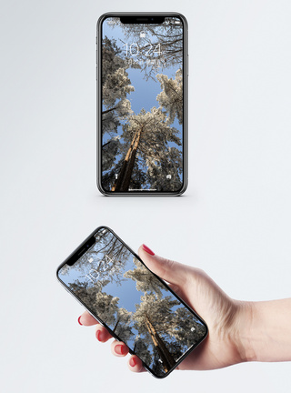 黄山雪景手机壁纸冬天高清图片素材