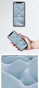 3d抽象波浪背景手机壁纸图片