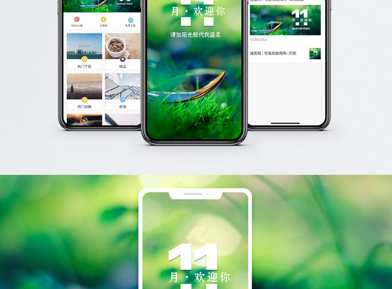 11月手机海报配图图片