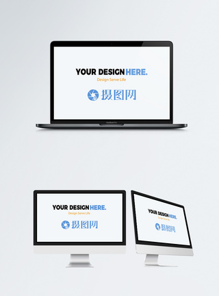 简约电子设备素材苹果电脑样机模板