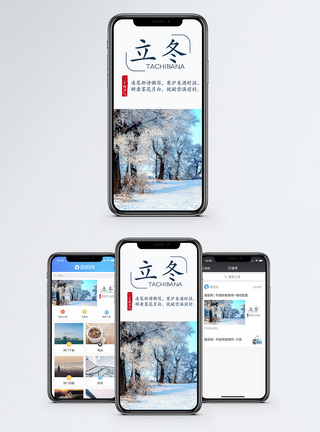 立冬手机海报配图图片
