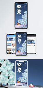 立冬节气手机配图海报图片