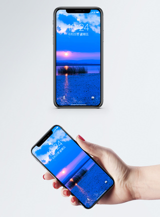 唯美日落手机壁纸手机桌面高清图片素材