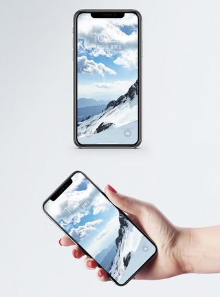 雪山风景手机壁纸手机屏保高清图片素材
