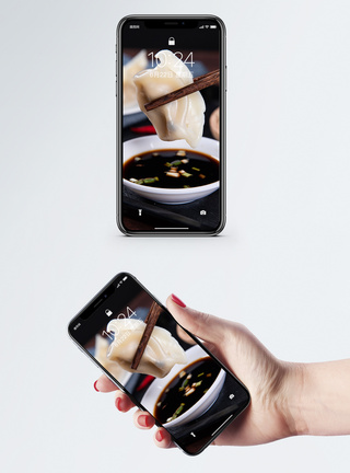 饺子水饺手机壁纸模板