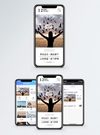 放飞梦想手机海报配图图片