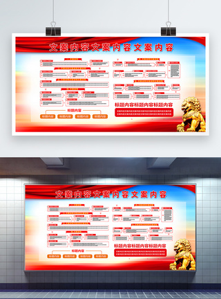 中国共产党发展党员工作流程图展板模板