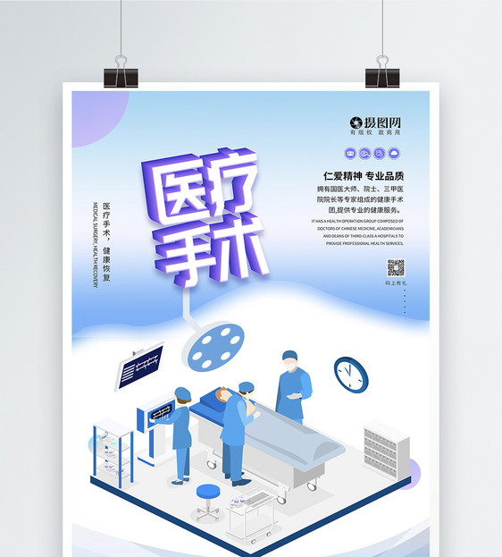医疗手术海报设计