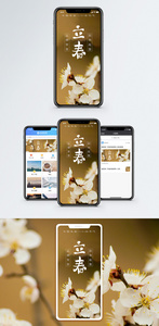 立春手机海报配图图片