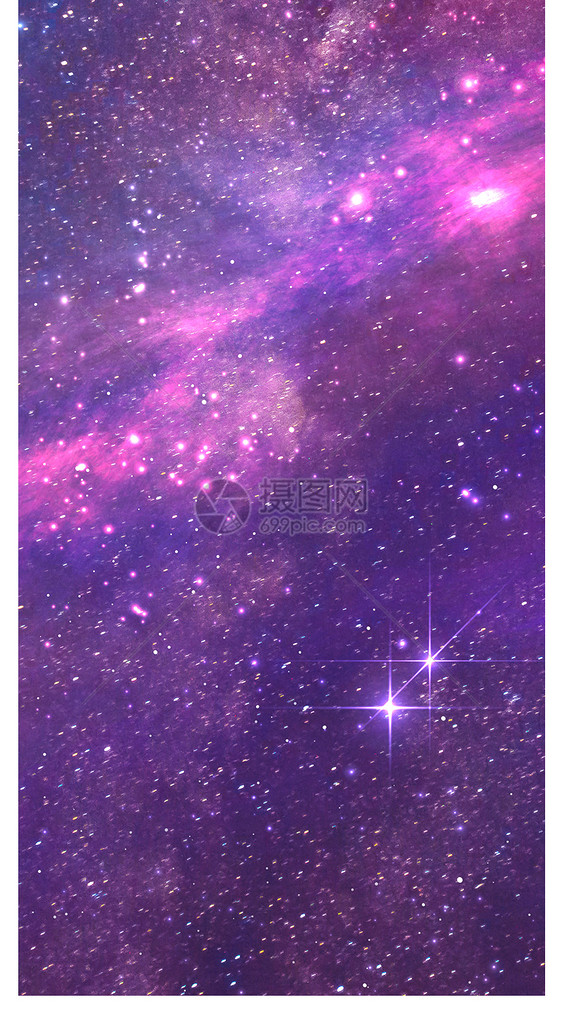 紫色星空手机壁纸图片