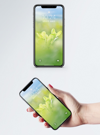 绿色壁纸春天背景手机壁纸模板