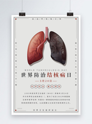 世界防治结核病日医疗公益海报图片