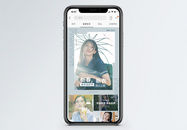 春季服装上新促销淘宝手机端模板图片