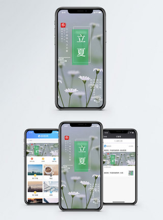 立夏手机海报配图图片
