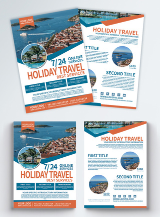 英文宣传单假期旅游宣传单英文模板