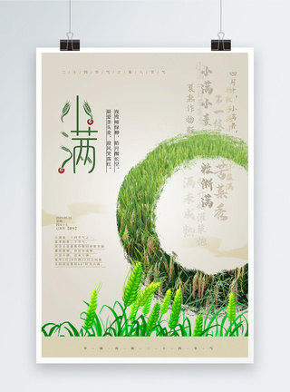 中国风小满节气海报图片
