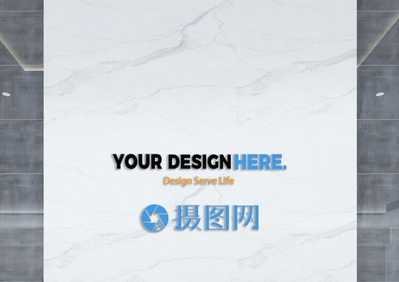 公司前台LOGO样机图片