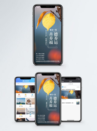 舒适德养运善养福手机海报配图模板