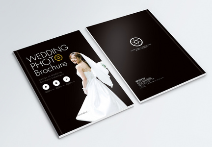 写真婚纱摄影类宣传画册封面图片
