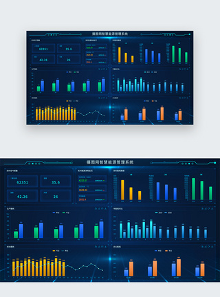 后台统计web智慧能源监控系统模板