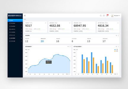 UI设计web后台系统界面图片