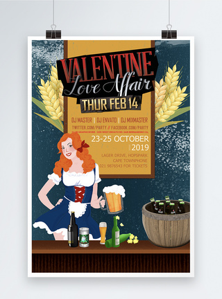 啤酒节啤酒饮品海报图片