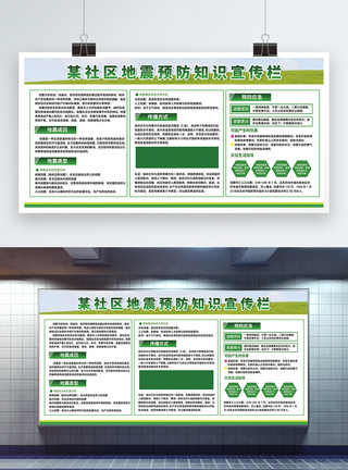 防震减灾宣传栏展板图片