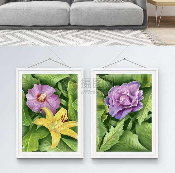 植物花卉装饰画图片