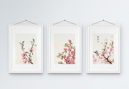 水彩花卉装饰画图片