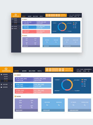 UI设计web金融运营后台管理系统图片