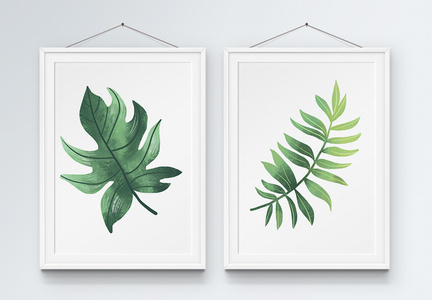 植物叶子装饰画图片