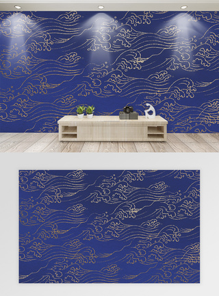 中式纹理中国风背景墙图片