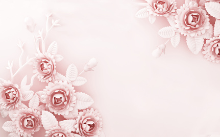 粉色牡丹浮雕背景图片