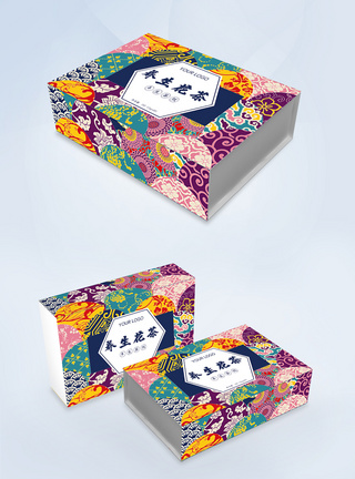 花茶包装盒养生花茶日式包装设计模板