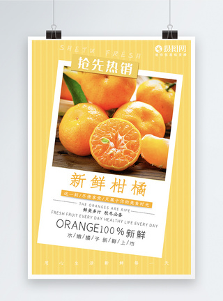 新鲜柑橘海报图片