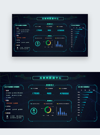 大数据云ui设计互联网数据中心web界面模板