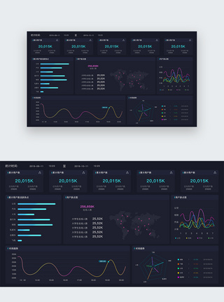 ui设计官网数据可视化web界面图片