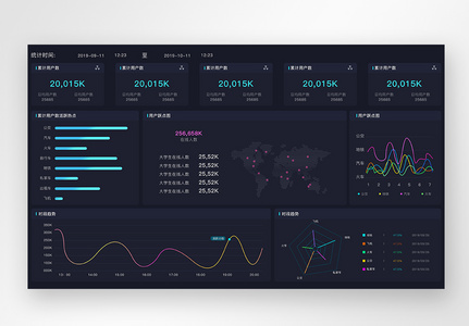 ui设计官网数据可视化web界面高清图片