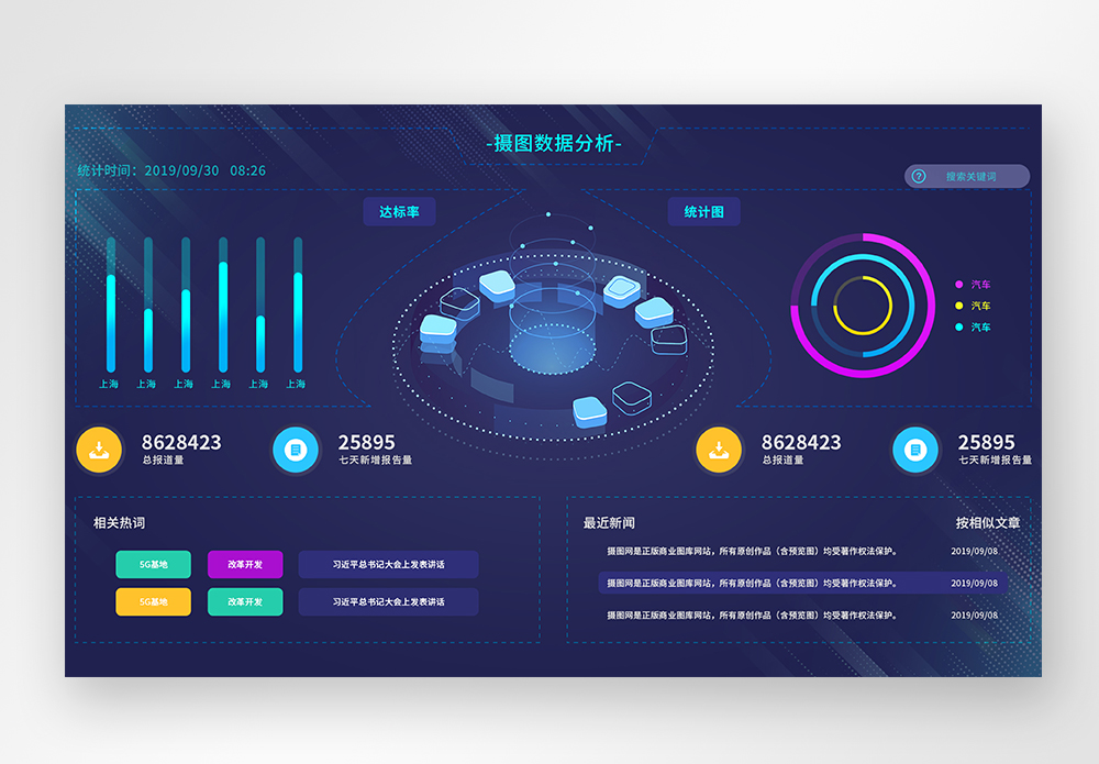 ui设计web界面后台数据页面图片素材