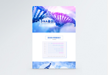 DNA基因科学医疗官网首页web界面图片